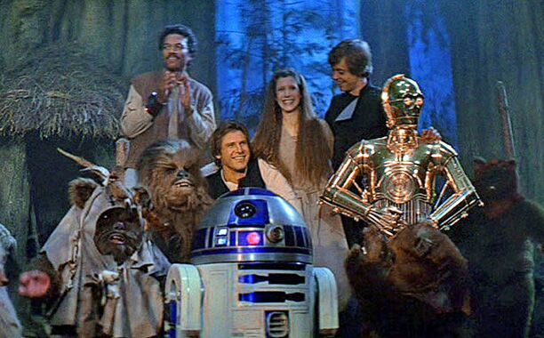 Exhibit B: the ultimate ending of the Rebellion. Also why is Luke checking out Leia? THEY BOTH KNOW THEY'RE RELATED AND HE STILL WANTS TO HIT THAT?!