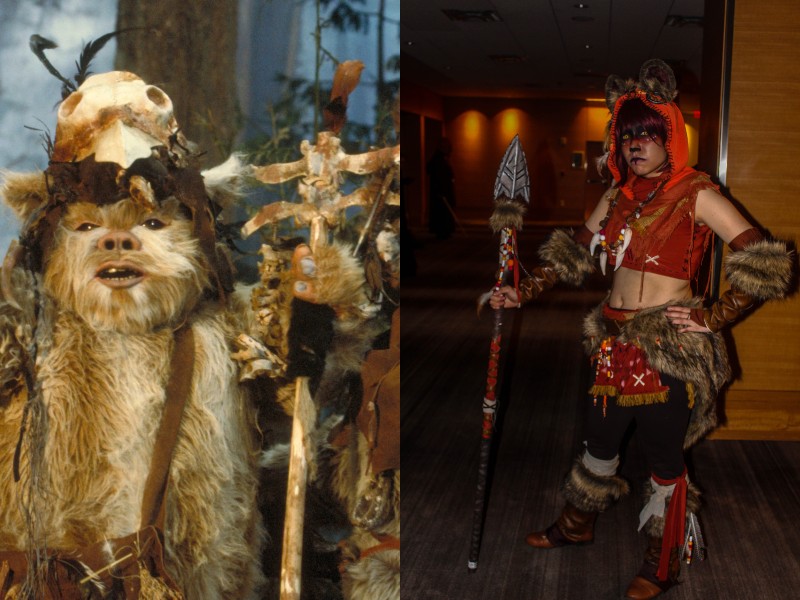 Ewok witch? You better believe it, in the 1980s series, The primary recurring villain is Morag the Tulgah Witch, who had a personal grudge against the tribe's shaman, Master Logray, and the Duloks, a rival species that is related to the Ewoks