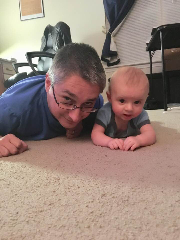 Dad and Cade getting down to it!